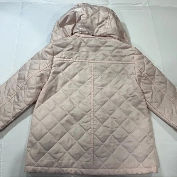 Burberry Light Pink Quilted Kids Puffer Jacket - Picture 7 of 7
